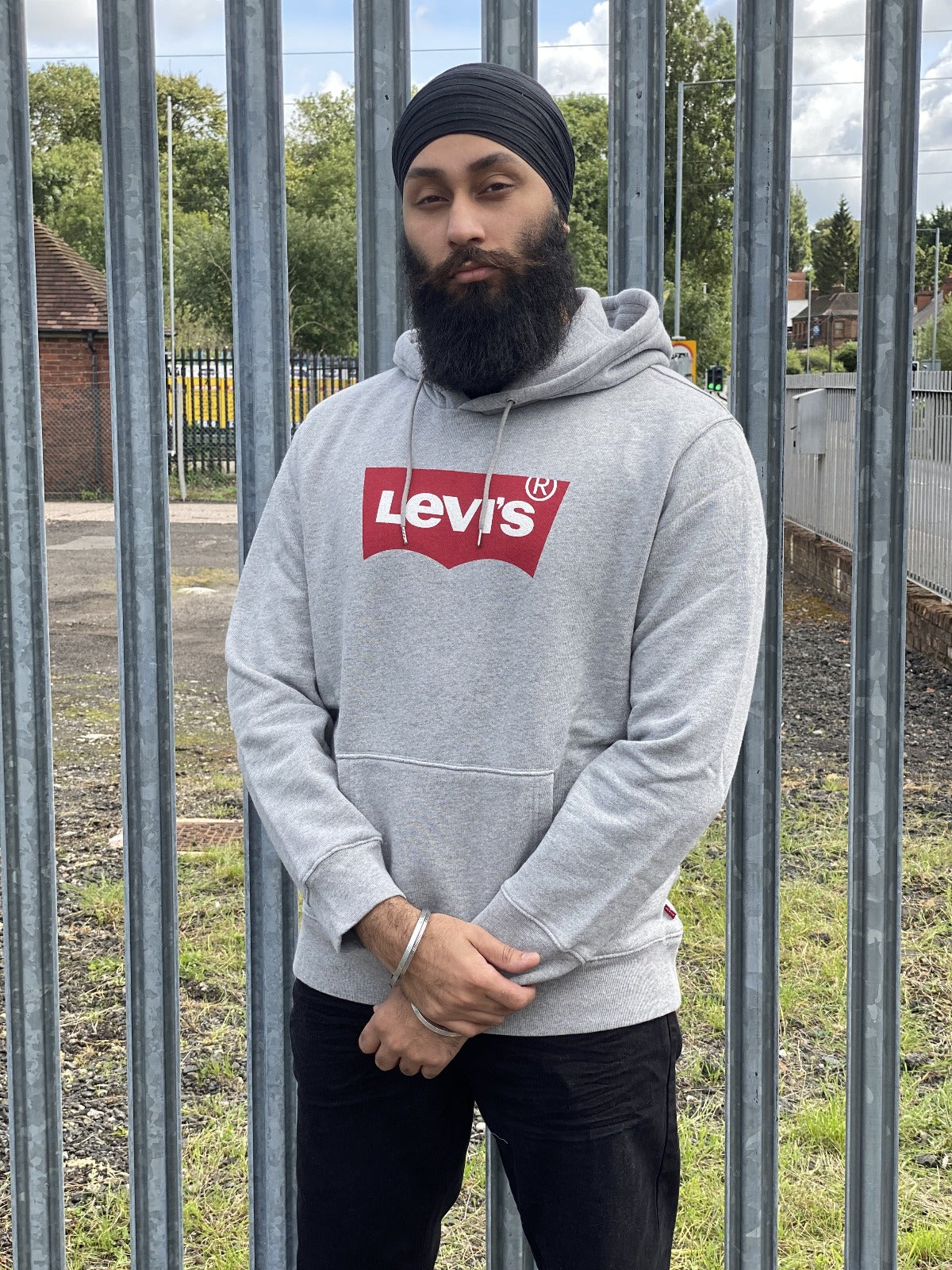 Levis grey outlet hoodie