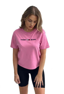 TOMMY JEANS T-SHIRT PINK