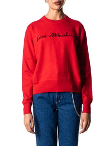 LOVE MOSCHINO KNITTED JUMPER RED